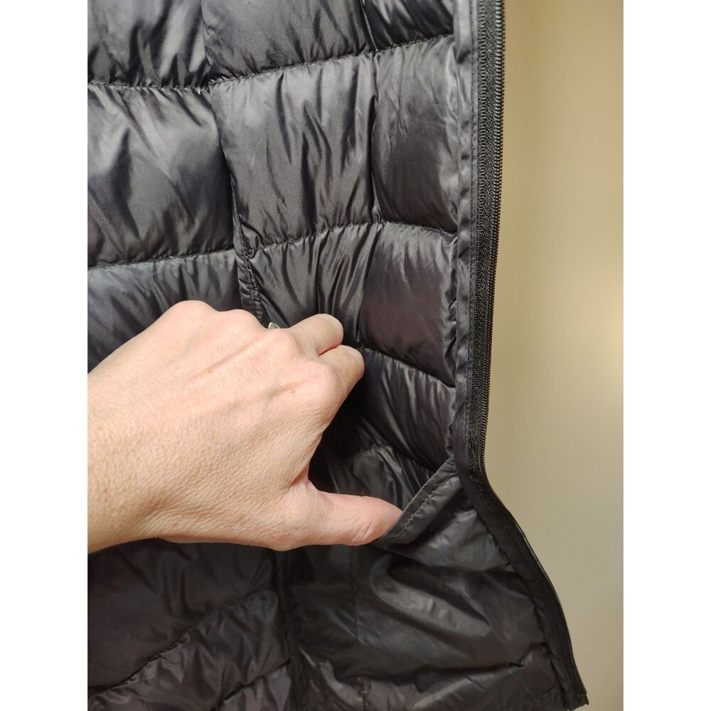 Eddie Bauer EB650 Down Puffer Vest Women’s M Black Quilted Gorpcore Vest - Picture 3 of 8